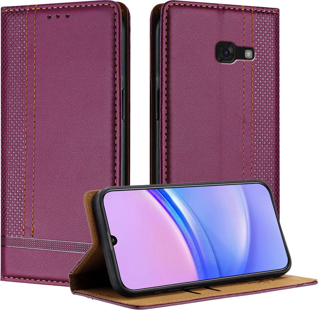 Pouzdro pro Samsung Galaxy A3 2017 kožené flipové pouzdro s Obrázek produktu 