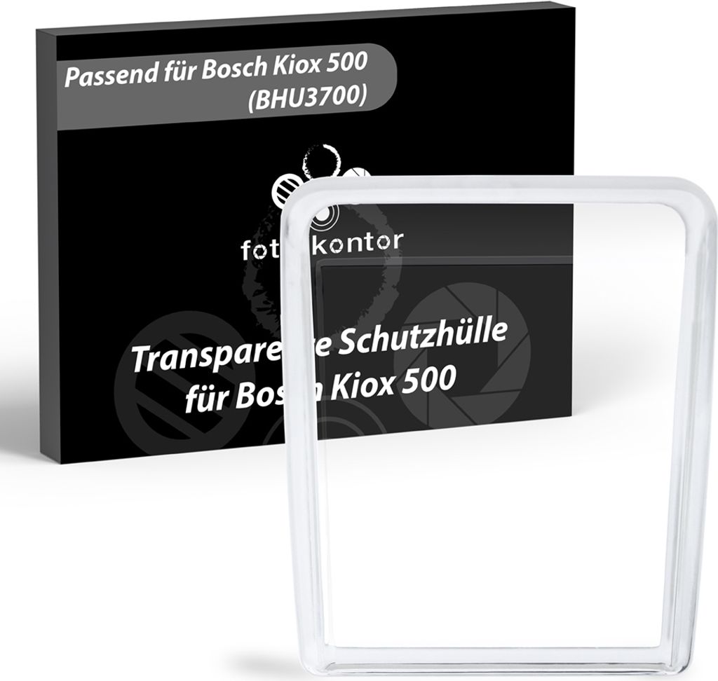 foto-kontor Schutzhülle kompatibel mit Bosch Kiox 500 (BHU3700) E-Bike Fahrrad Display Bedieneinheit TPU Hülle Cover Displayschutz Case Schutz ge...