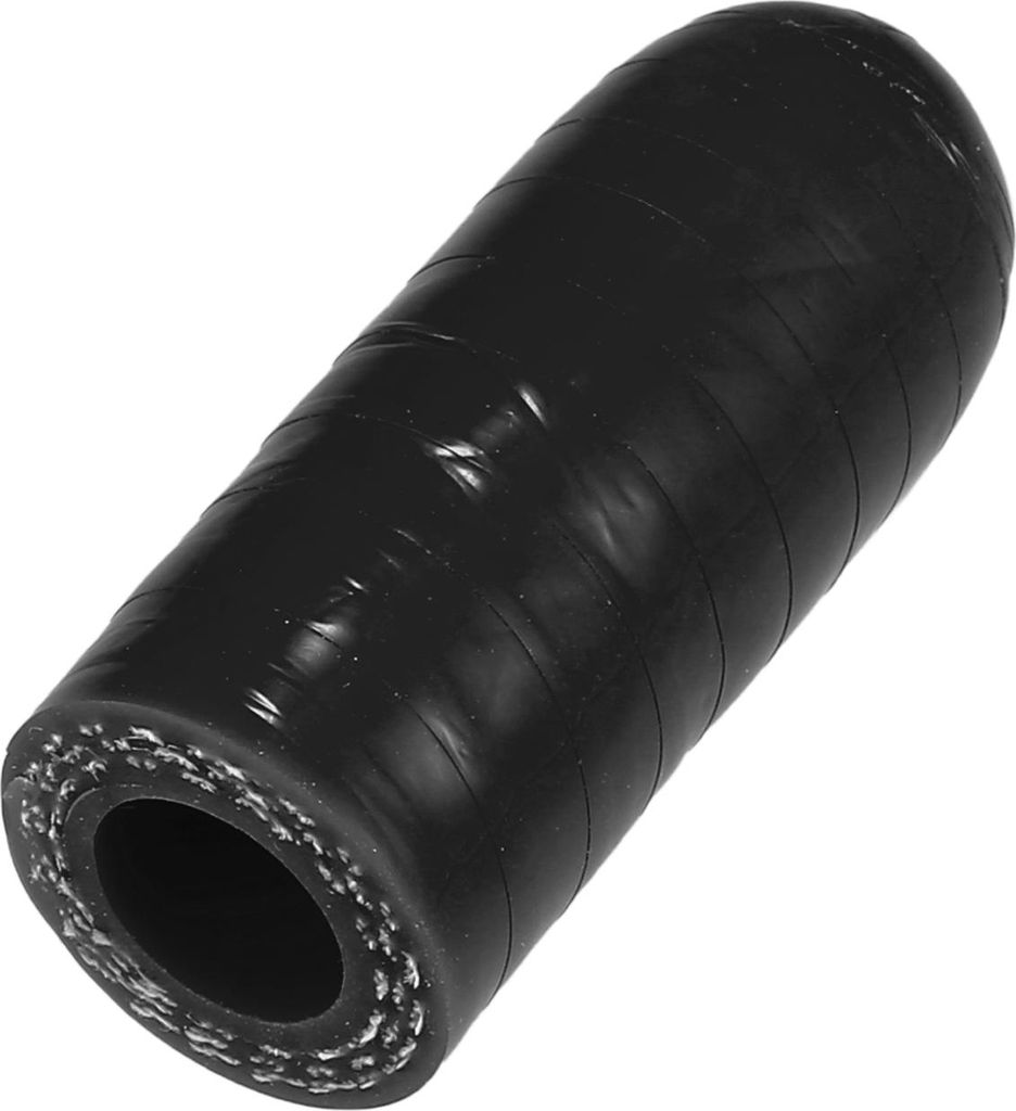 1 Stück 30mm Länge 10mm/0,39" ID Schwarzer Autosilikon-Gummischlauch-Endkappe Silikonverstärkte Blindkappe für Bypass-Rohr Universal