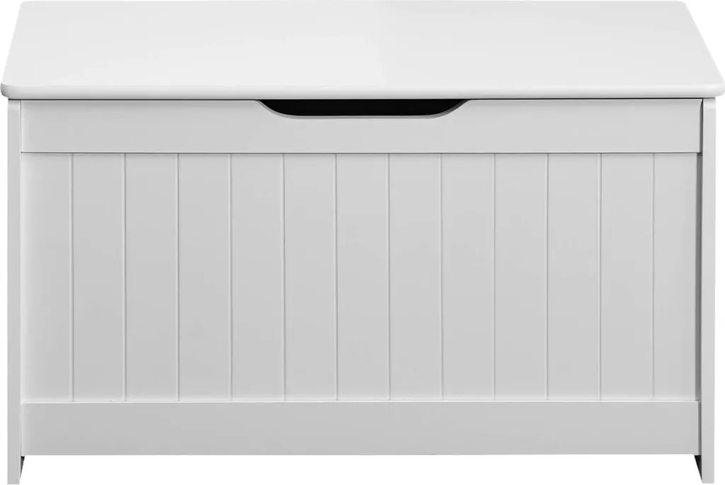 Commode de rangement en MDF blanc Rebecca Mobili pour chambre ou salon