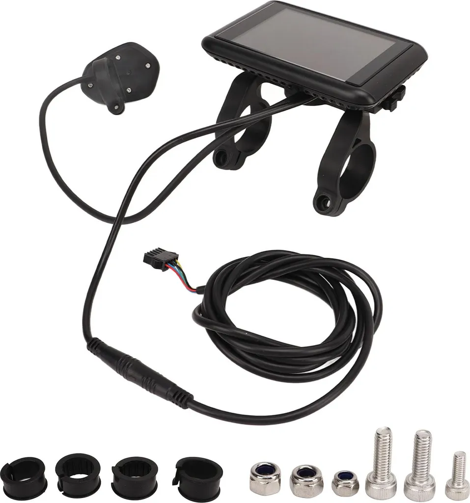 Pannello di visualizzazione della bicicletta elettrica, ABS, 5 V, LCD, multifunzione ad alta risoluzione con connessione SM per la modifica
