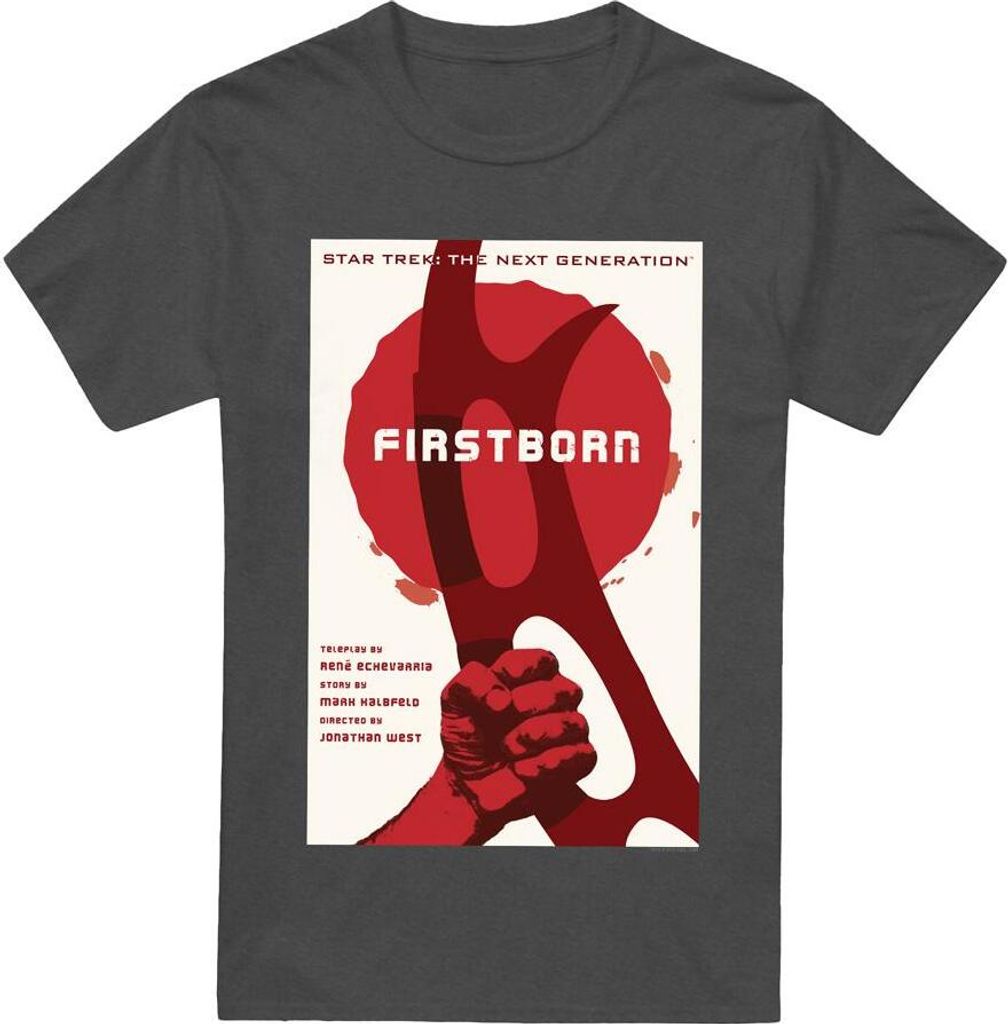 Star Trek - "The Next Generation Season 7 Episode 21" T-Shirt für Herren/Damen Uni TV17953 (XL) (Holzkohle)