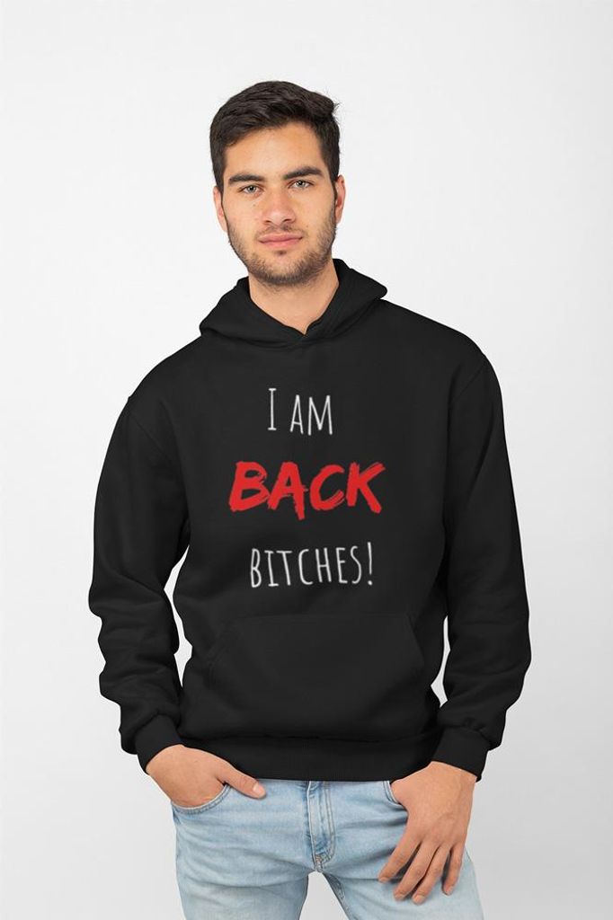 D&B Uni Hoodie EB00026 Back Schwarz-Größe L