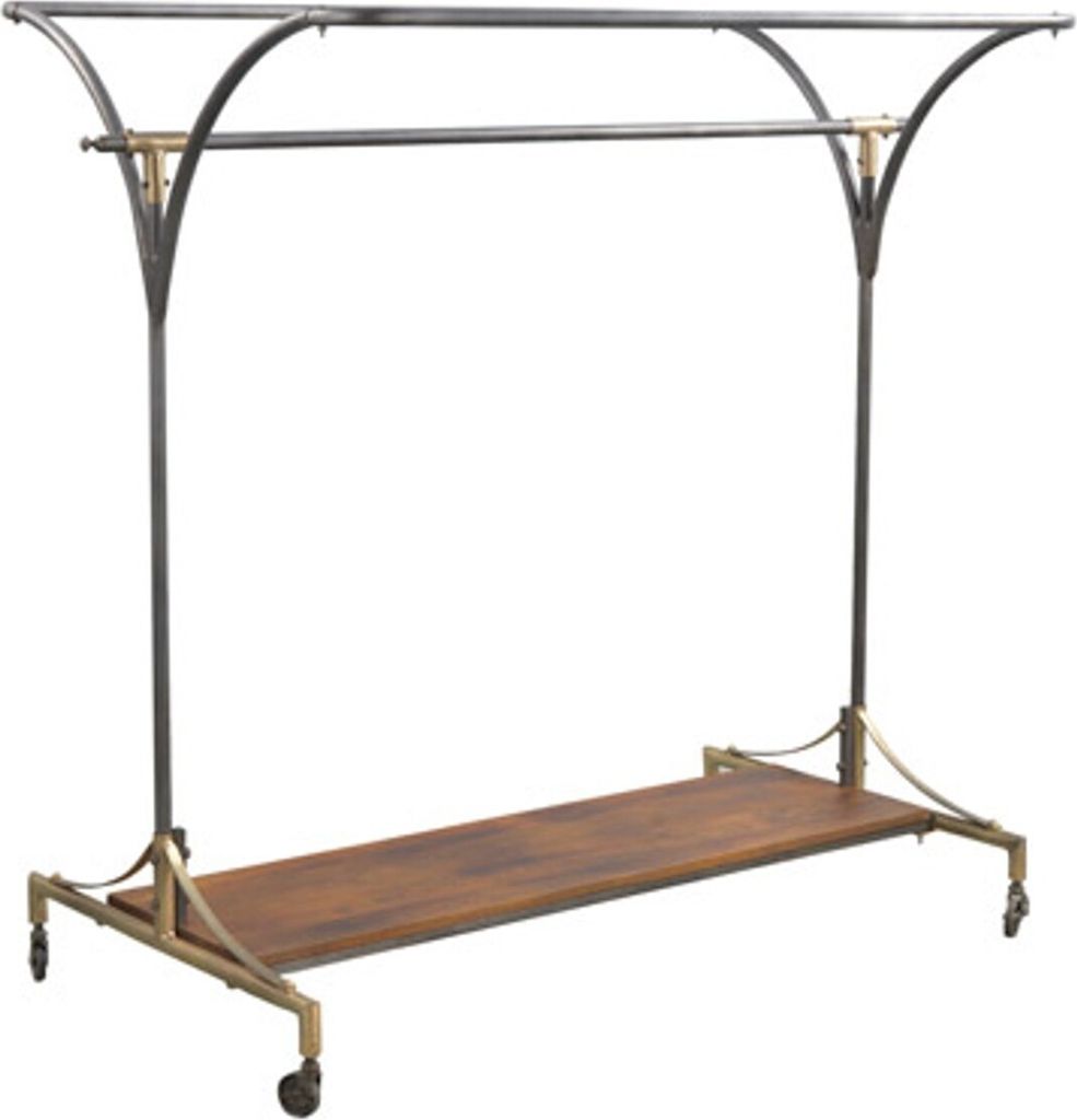 Casa Padrino Designer Kleiderständer - Kleiderbügel 142 x 100 x H.154cm - Eisen - sehr edel