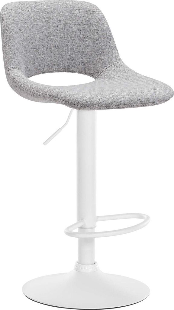 Barhocker aus Stoff und Metall – Luxus-Küchenhocker – abnehmbar und um 360 ° drehbar