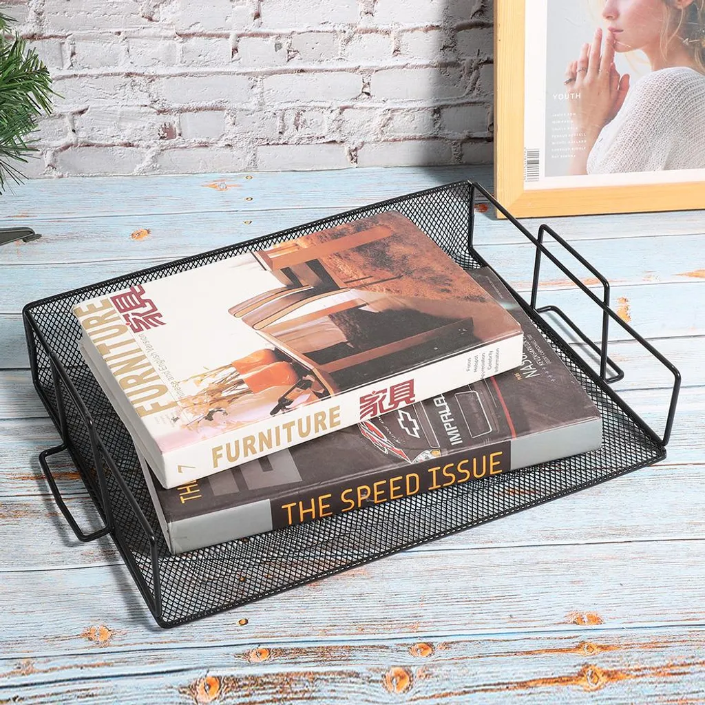 Panier de rangement de bureau à plusieurs niveaux pour tri de courrier