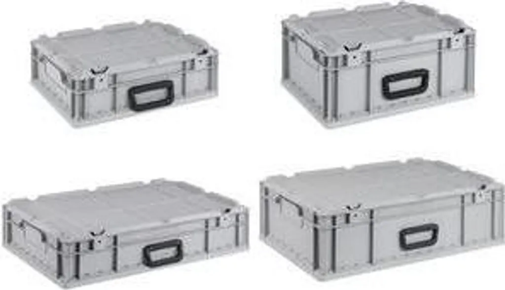 Allit ProfiPlus EuroCarry 417 Eurobox en PP avec Couvercle Gris 456841