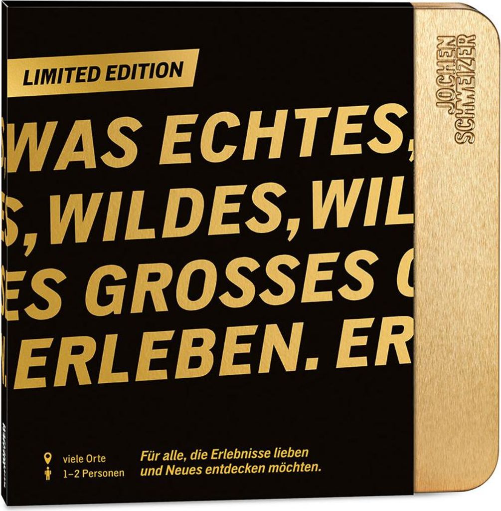 Jochen Schweizer Geschenkbox Limited Edition; Erlebnis verschenken oder selbst erleben;