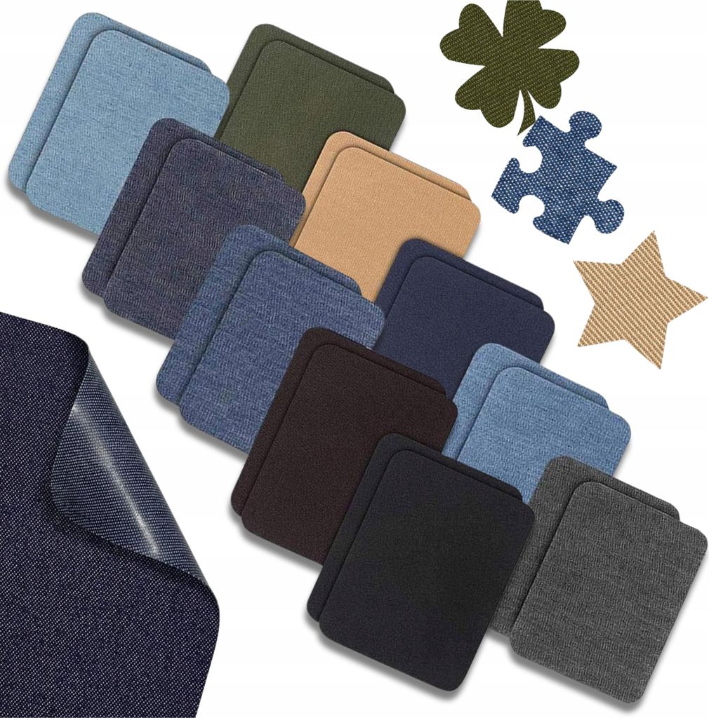 EDIBAZZAR | Patchs pour pantalons, vêtements, vestes, lot Image du produit 