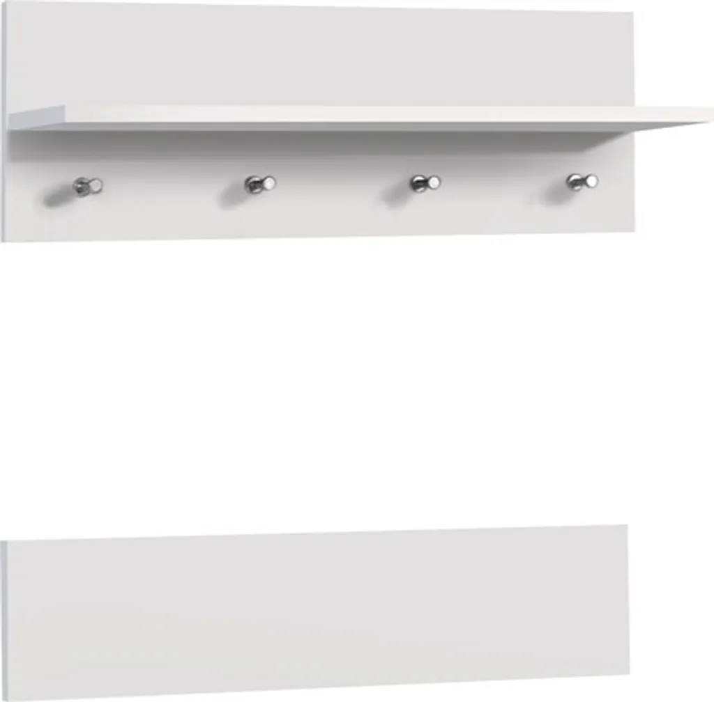 Offerta Appendiabiti ORONOCO Bianco con Mensola - Prezzo Imbattibile