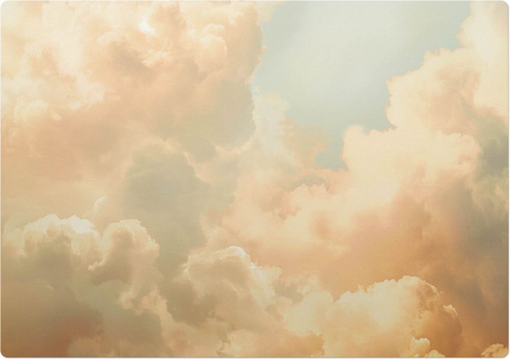 Pastellwolken – Bodenschutzmatte – Rutschfest – Schutzmatte für Büro – Vinylmatte – Stuhlunterlage –100 x 70 cm