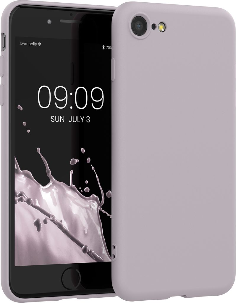 kwmobile Handyhülle für iPhone SE 2022 Hülle / iPhone SE 2020 / iPhone 8 / iPhone 7, für iPhone SE Hülle - Schutzhülle für kabelloses Laden ...