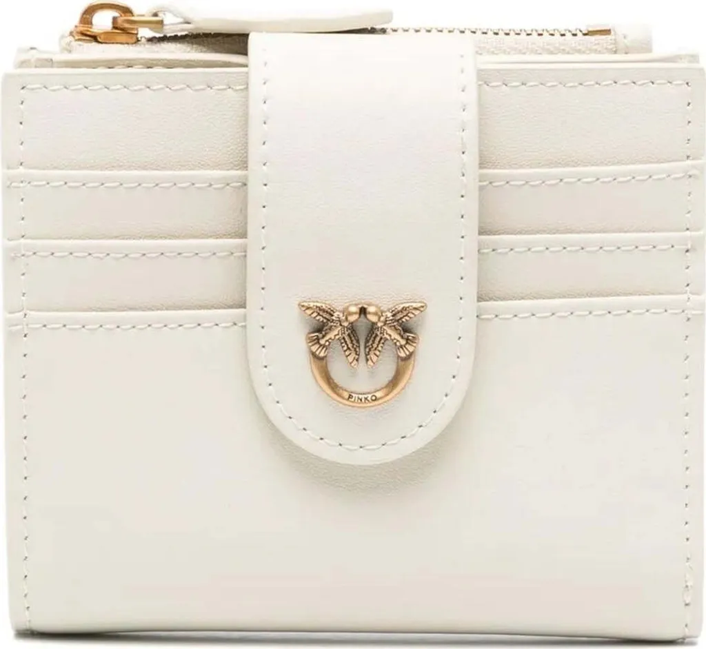 Porte-monnaie pour femme zippé blanc au format de poche pratique