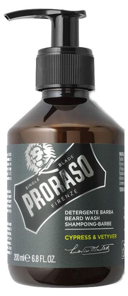 Proraso Cypress & Vetyver Beard Wash 200 ml Immagine del prodotto 