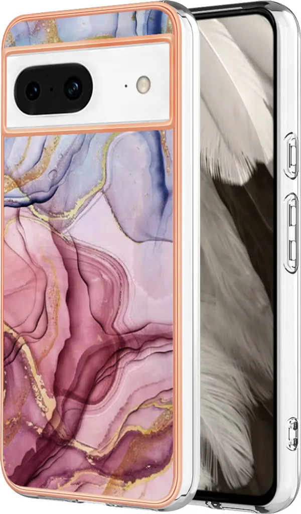 Cover Pixel 8 Fantasia Oro Rosa - TPU Antiurto Luxury Design 2026