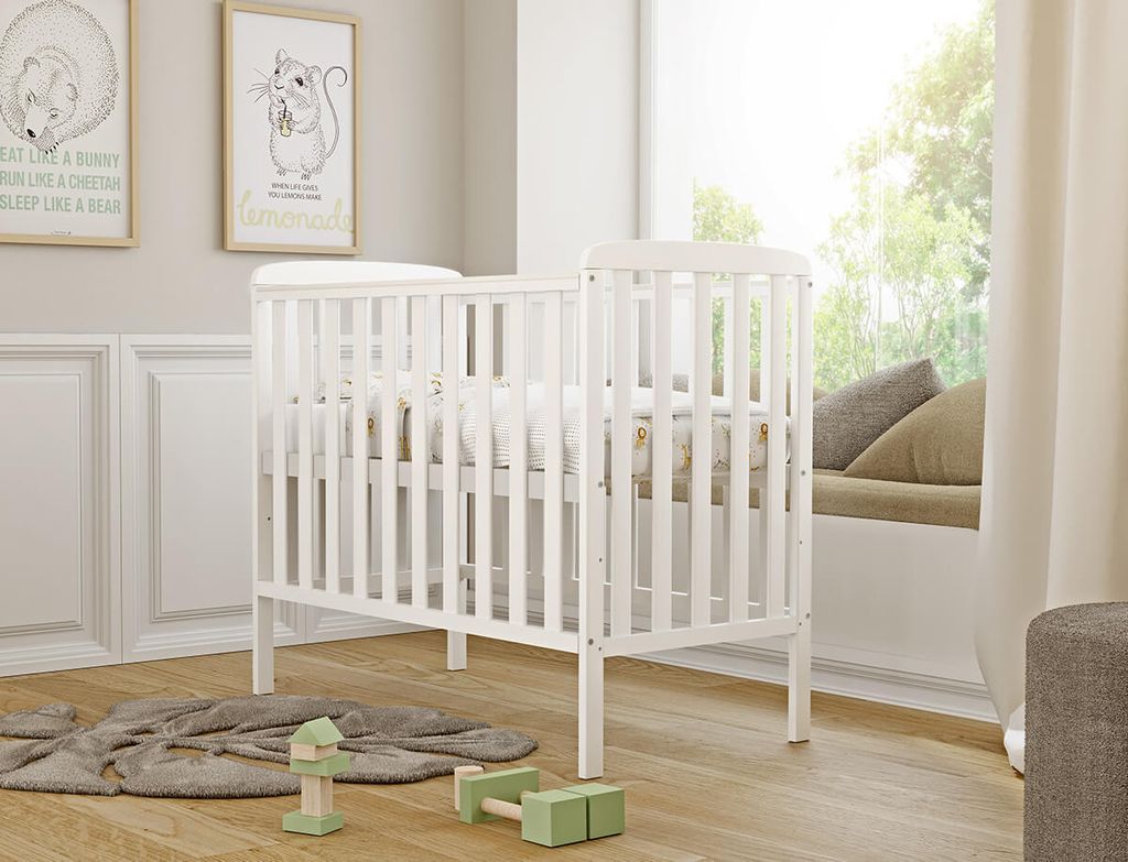 Baby-Delux Babybett Beistellbett Compact 100x50cm weiß Produktbild 