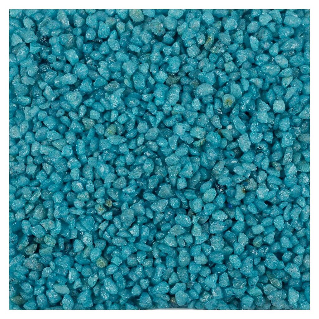 Kleine Dekosteine, grobkörniger Farbsand 1 kg, TÜRKIS