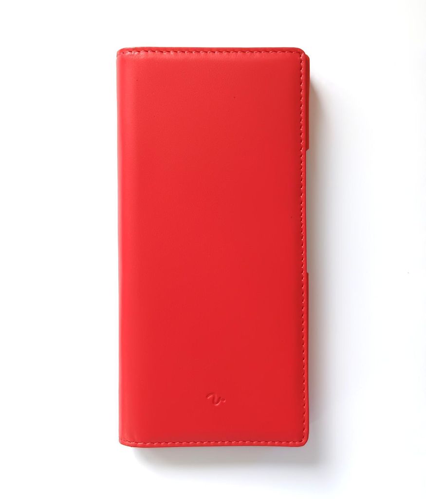 Schutzhülle Bookcase für Volla Phone Quintus, rot, aus Leder