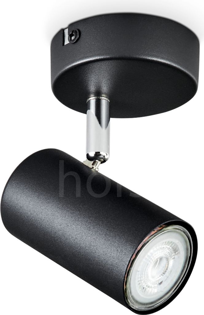 Gambellara moderne Deckenlampe aus Metall in Schwarz/Chromfarben