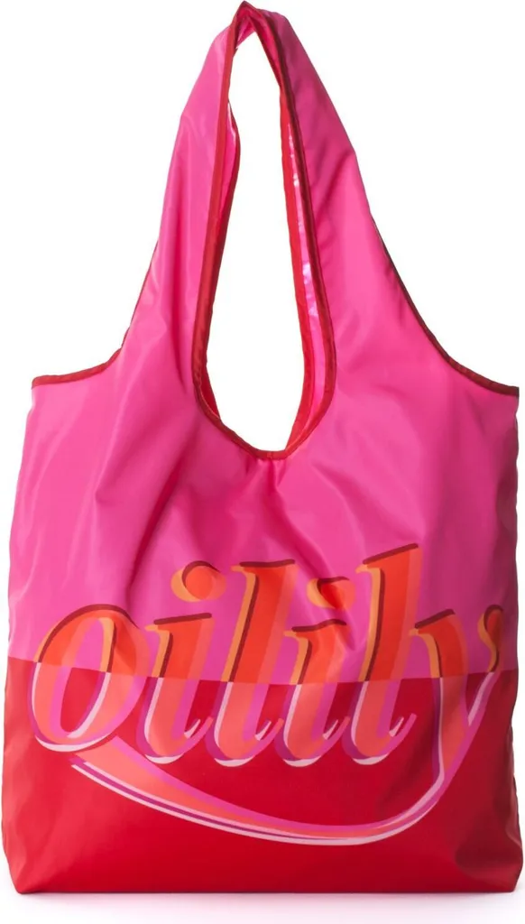 Borsa Oilily Speak Joy Shopper Red - Rosso Rosa Tracolla Originale