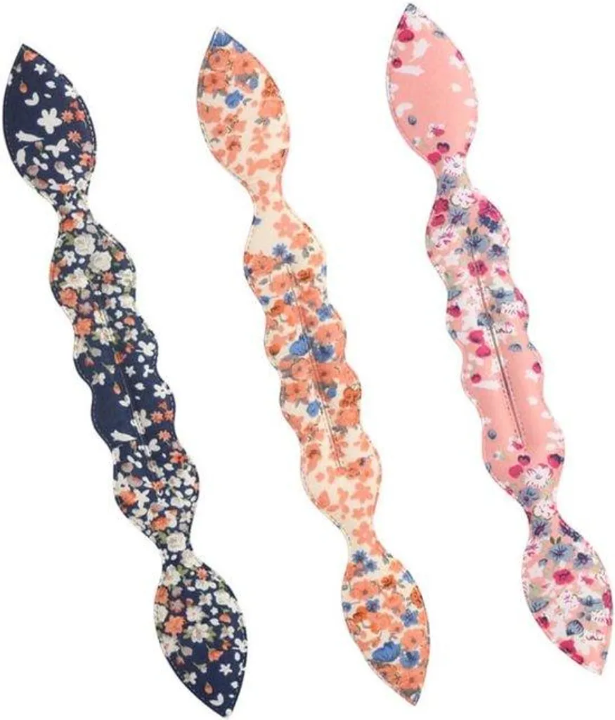 Accessoires cheveux 3 pièces en tissu multicolore au design élégant