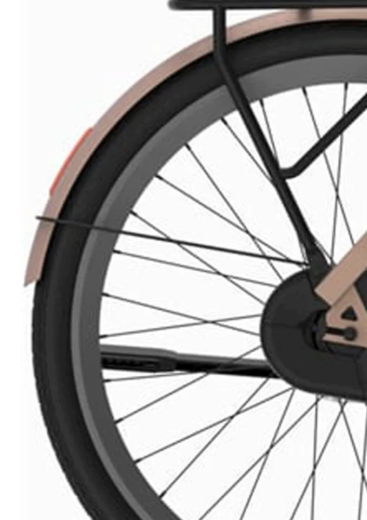 Garde-boue arrière pour vélo Cortina E-Nite 28 pouces Champagne Mat
