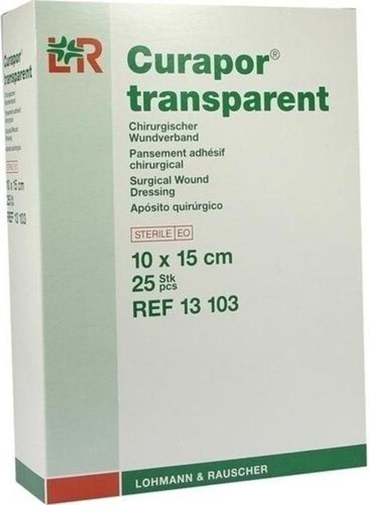 CURAPOR Wundverband steril transparent 10x15 cm