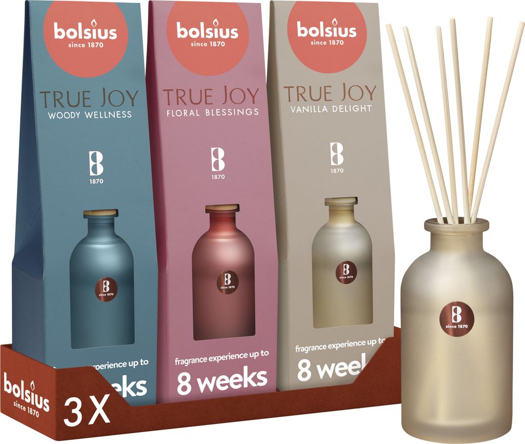 Bolsius 3er Set Duftstäbchen - Assorti - Vanilla Delight - Produktbild 