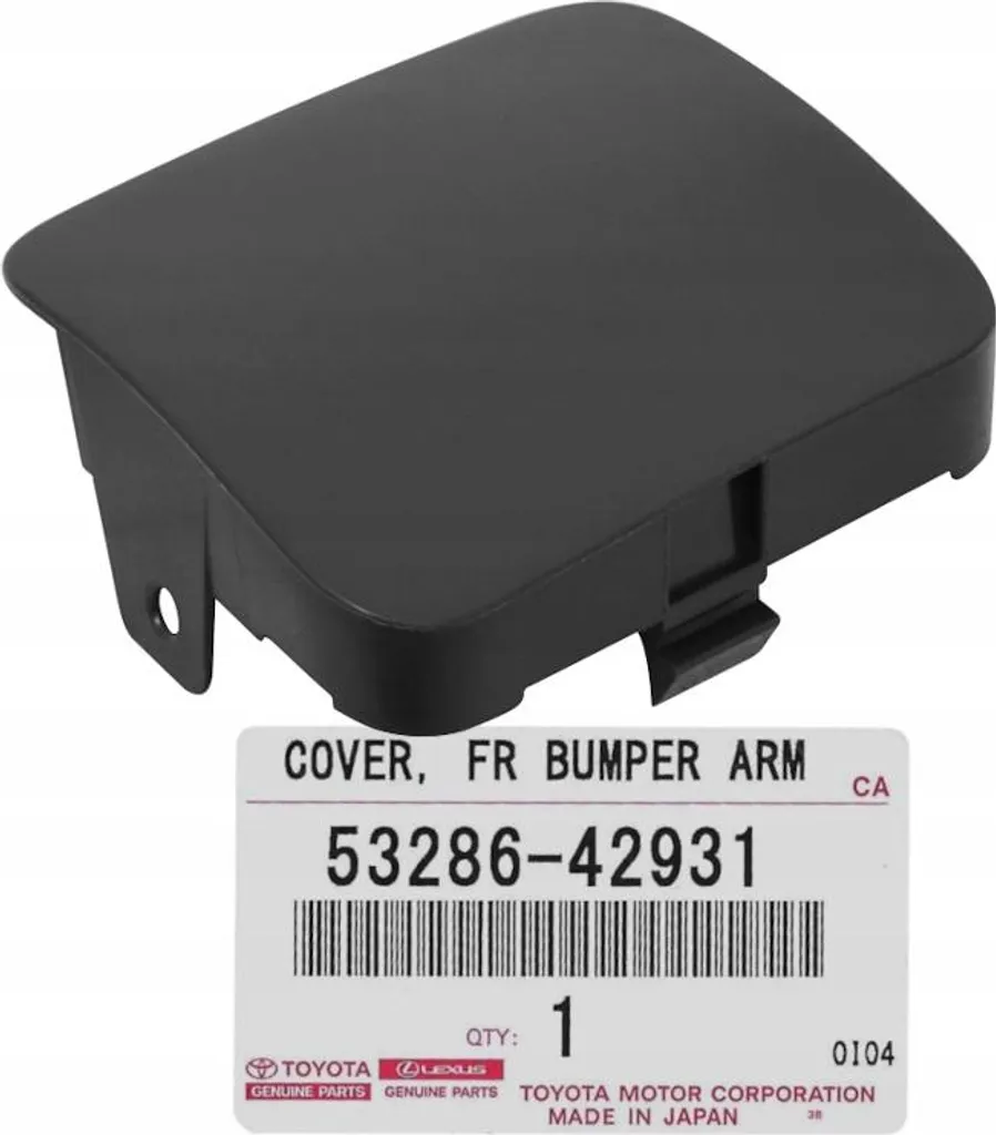 Attelage Avant Gauche Toyota Rav4 53286-42931 en Plastique ABS Noir