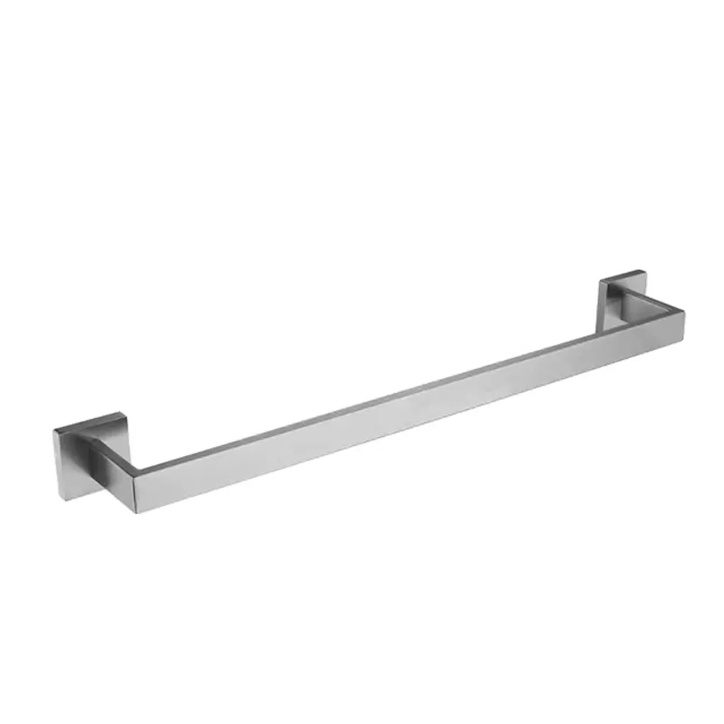 Porte-serviette anti-rouille en inox SUS304 brossé 60cm pour zones humides