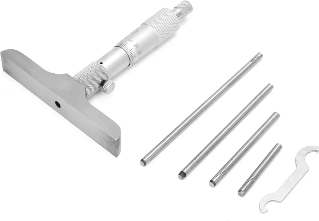 Micromètre de profondeur 4 pouces haute précision à base circulaire - 7