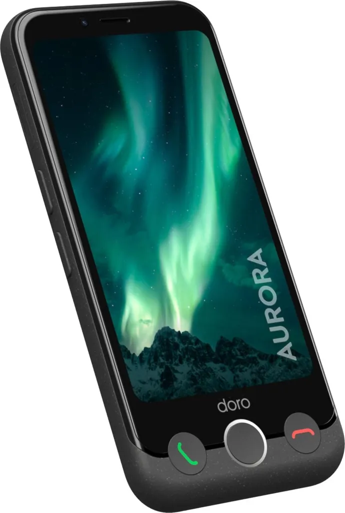 Smartphone Doro Aurora 11 Graphite Android 14 4G avec Double SIM et 64Go - 4