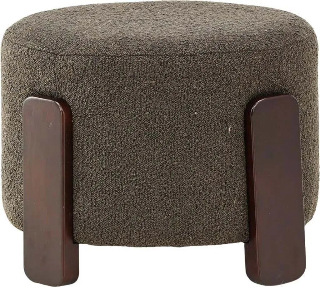 Pouf Repose-pieds Marron 50x50cm - Finition Coffey Brown Haute Qualité