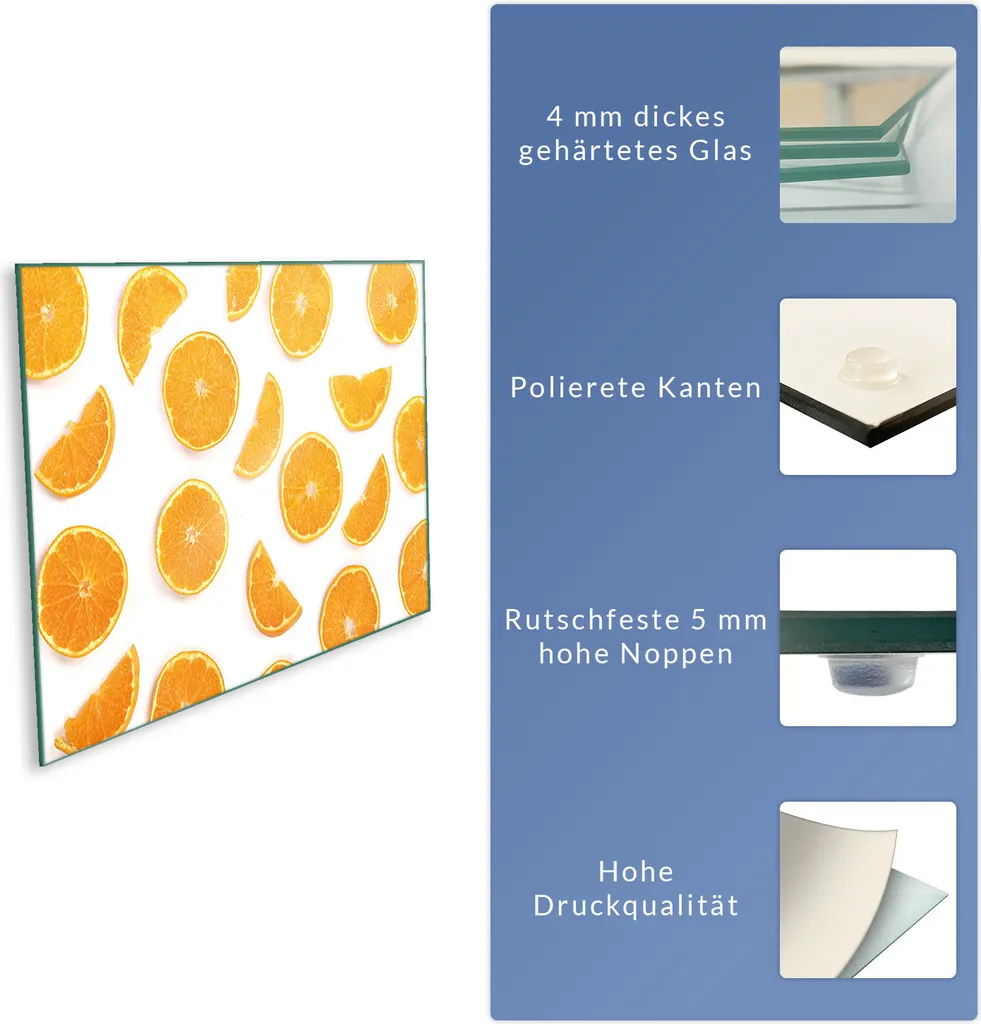 Protezione Piano Cottura Induzione 80x52 Vetro Arancio Universale - 8