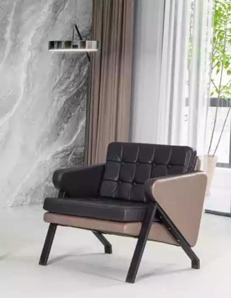 Modern Sessel Arbeit Zimmer Büro Textil Möbel Polster Stoff Designer Neu