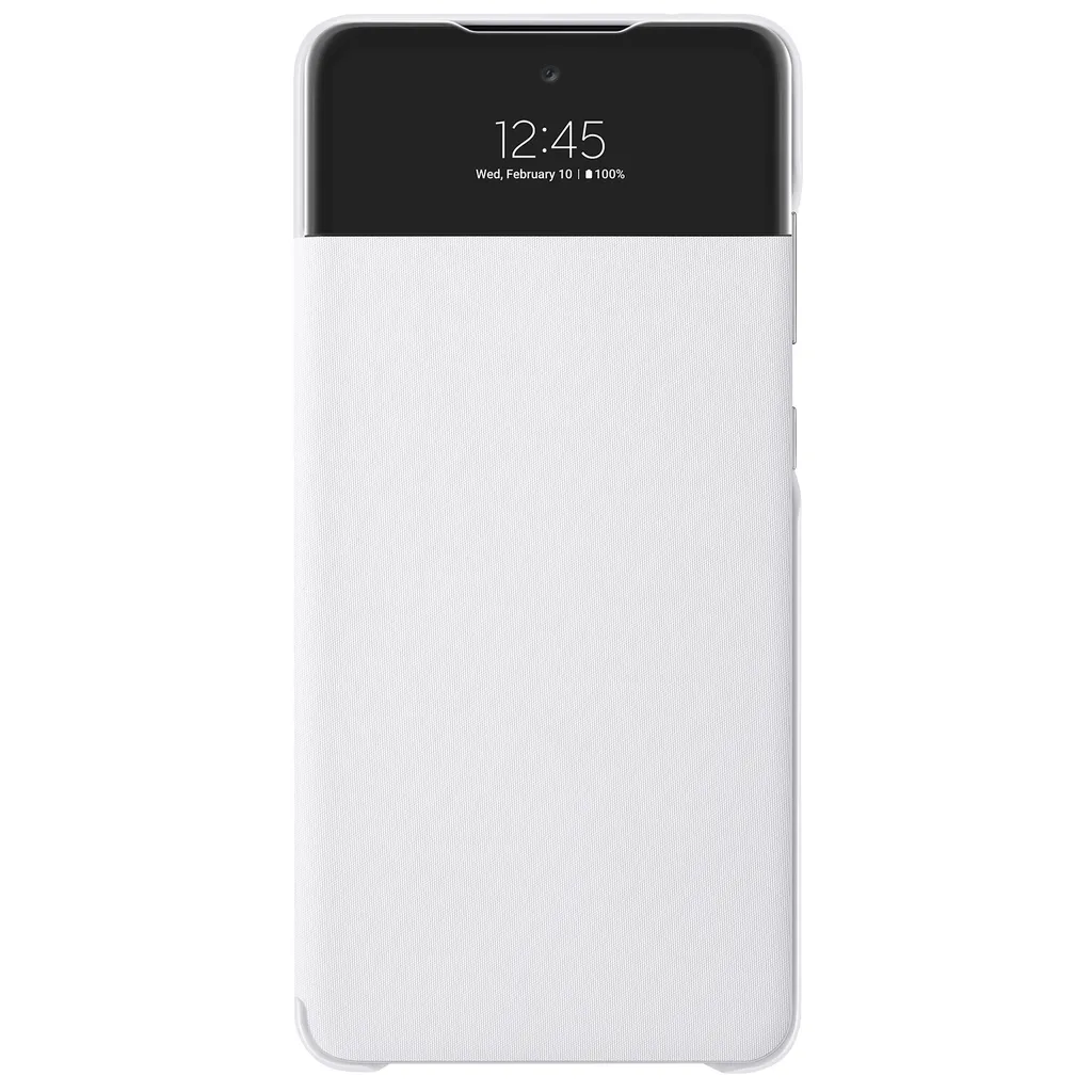Protégez votre Galaxy A72 des chocs avec l'Étui S View Blanc Officiel