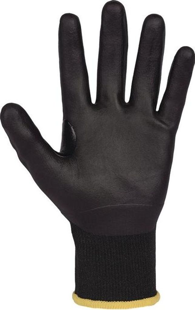Schnittschutzhandschuhe CORESHIELD 18G BLACK Größe 10 schwarz EN 388, EN 407, EN 36350 PSA-Kategorie II