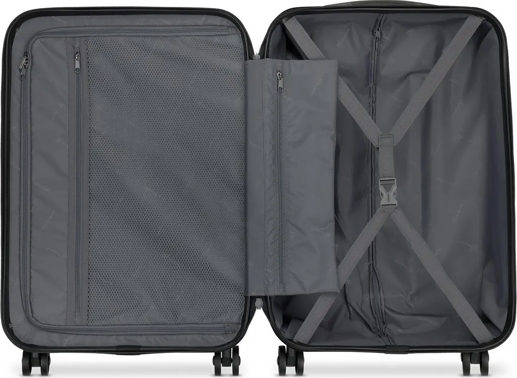 Trolley Rigide bugatti Lima 2.0 Noir 66cm - 4 Roues Multidirection