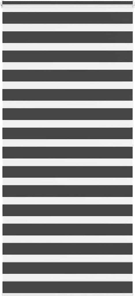 "2026 MODERNE"Doppelrollo - elegantes Design - Sichtschutz/Lichtschutz - Schwarz 115x200cm Stoffbreite 110,9cm Polyester NEU195287 - Rollos