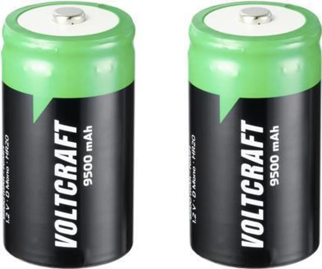 Batterie NiMH 9500 mAh 1.2V Haute Capacité Endurance Mono D Pack de 2