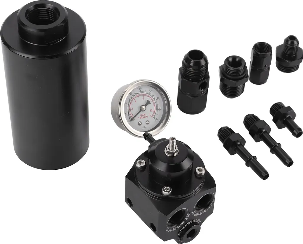Fiabiliser injection E46 M3 : Filtre carburant inox avec manomètre 20-0430-03
