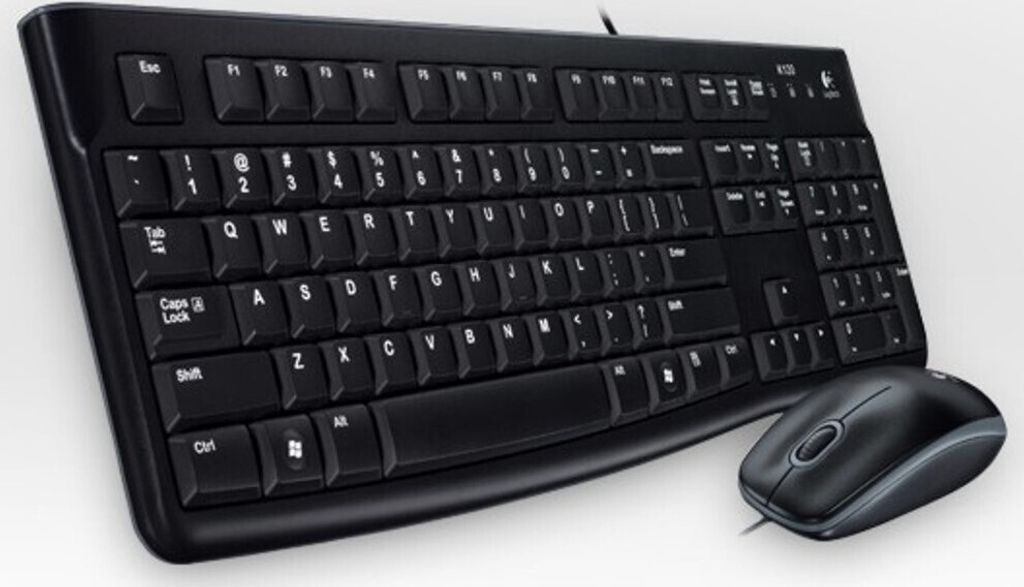 Logitech MK120, Przewodowa, USB, QWERTZ, Czarny, Dołączona Zdjęcie produktu 
