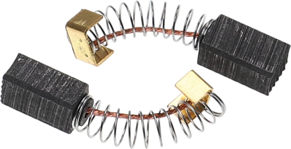 vhbw 2x Kohlebürste 6 x 8 x 14 mm kompatibel mit Kress HM 24-2 EM Elektrowerkzeug, Bohrhammer, Handkreissäge, Oberfräse + Feder, Dunkelgrau