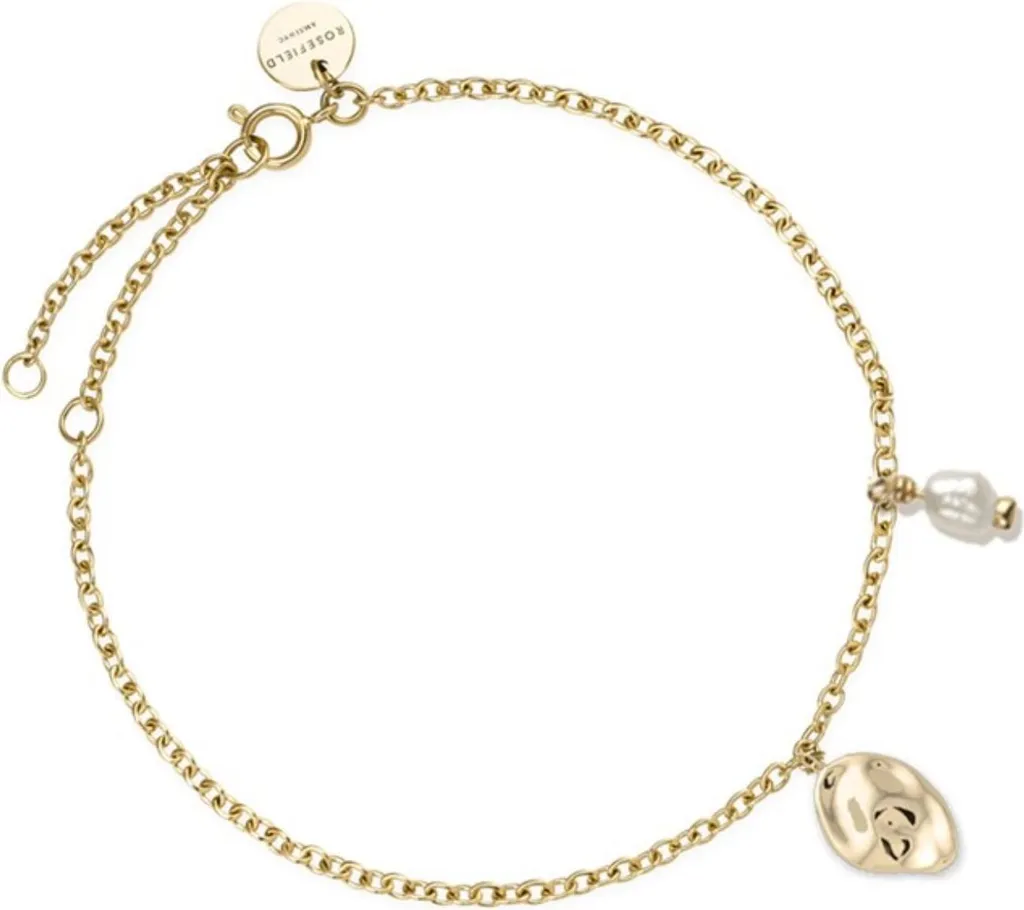 Bracciale Rosefield JTBPG-J437 Oro con Perla e Pendente Ondulato