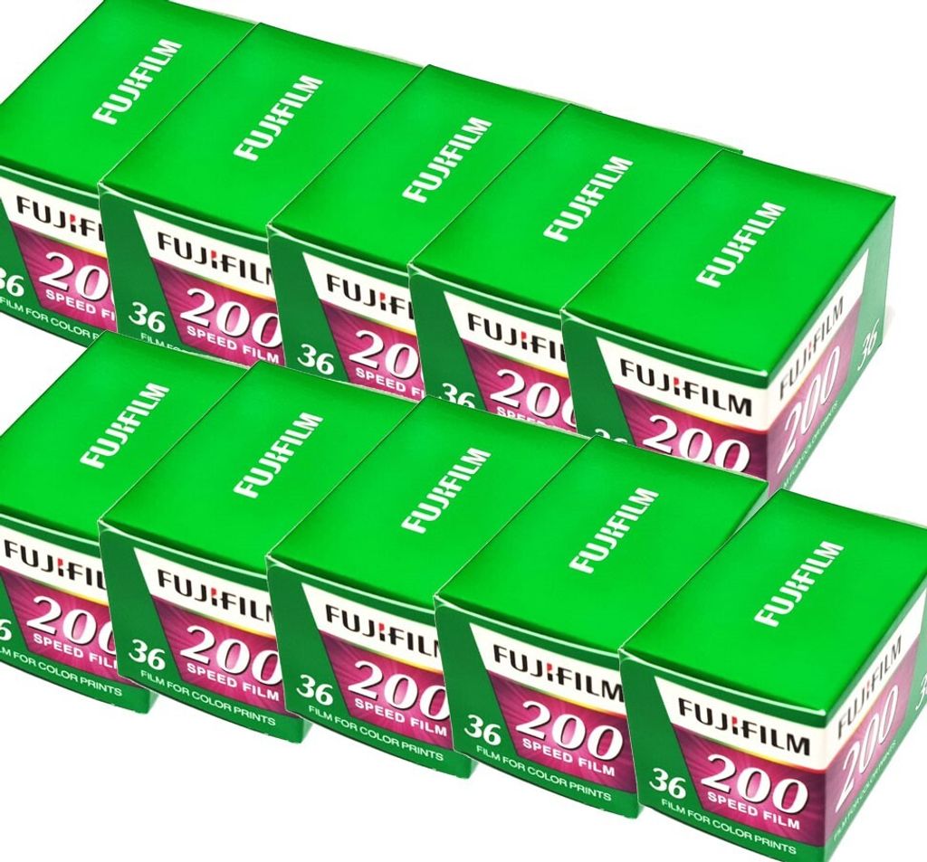 10 x Fujifilm 200 EC EU 36EX Speed Film