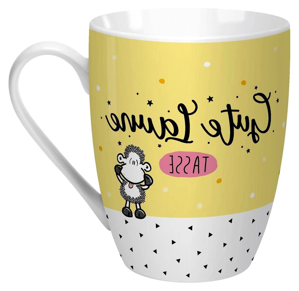 Tasse mit Spruch "Gute Laune" | Kaffeetasse, Porzellan, 30 cl, Geschenk