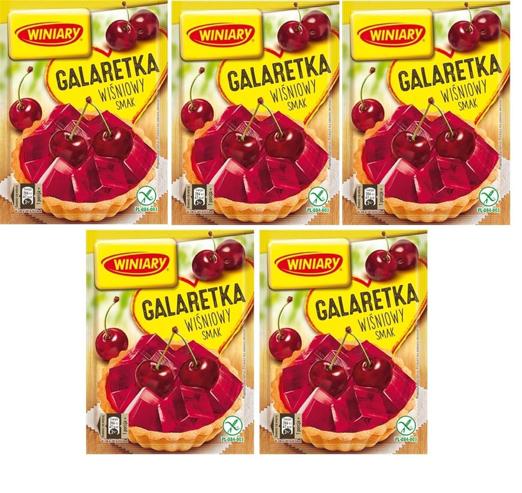 5 x Winiary Götterspeise Kirsch / Galaretka wisnia wisniowa Produktbild 