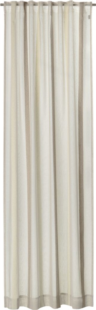 Schöner Wohnen Vorhang mit verdecktem Schlaufenband Linear Farbe sand Größe 130x250 cm