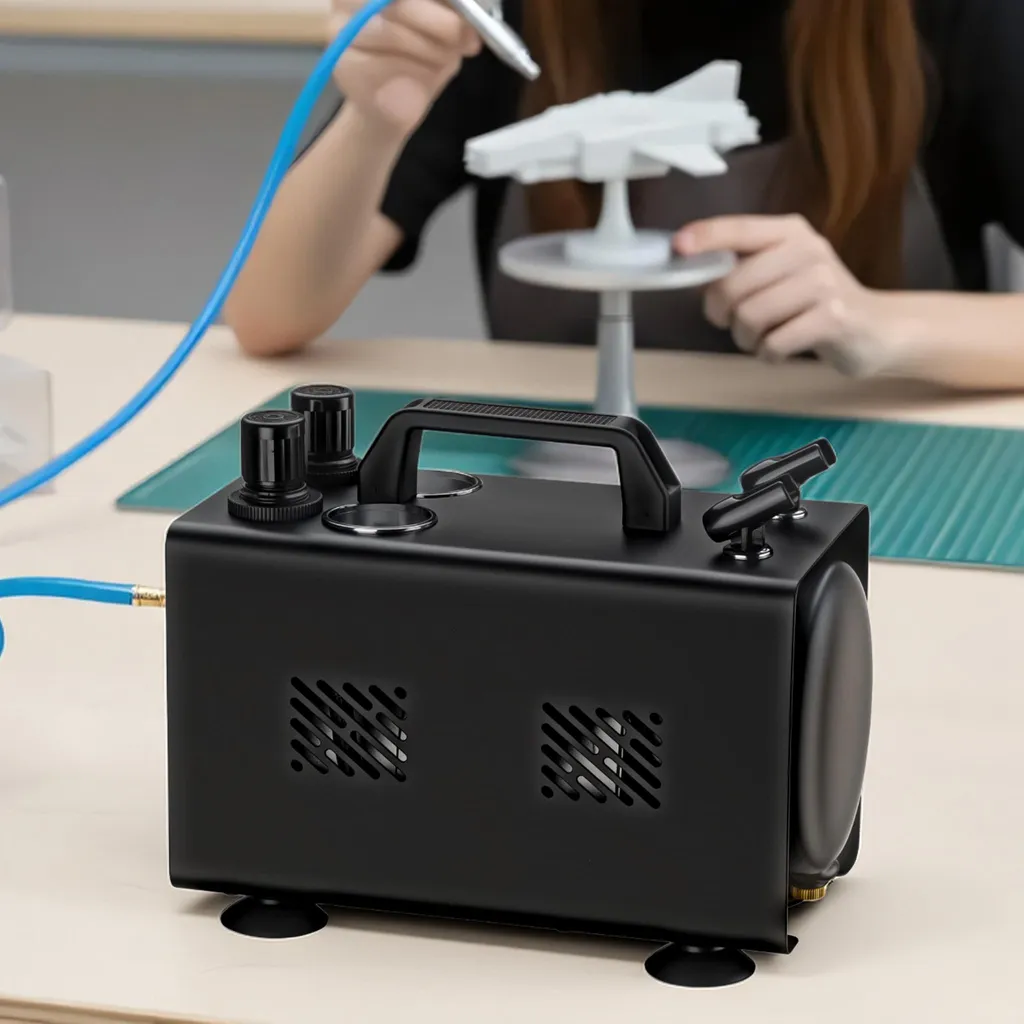 Compresseur aérographe Wiltec pour modélisme et peinture de précision