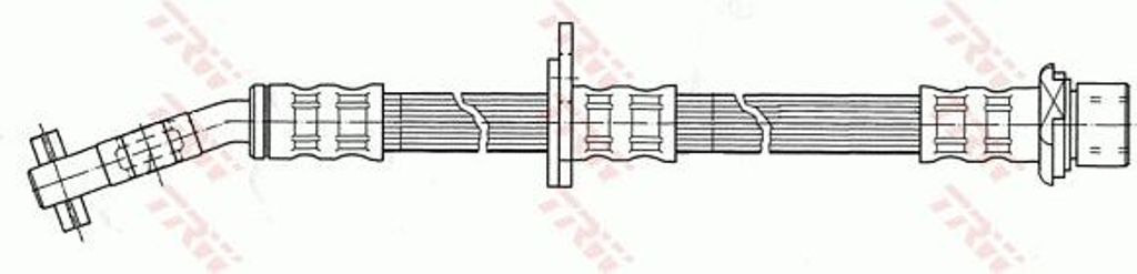 Trw Bremsschlauch Vorderachse rechts PHD406